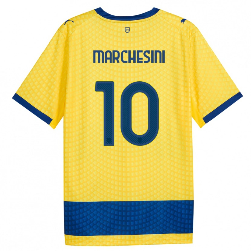 Danxen Kvinder Cosimo Marchesini #10 Gul Blå Sort Udebane Spillertrøjer 2026/27 Trøje T-Shirt