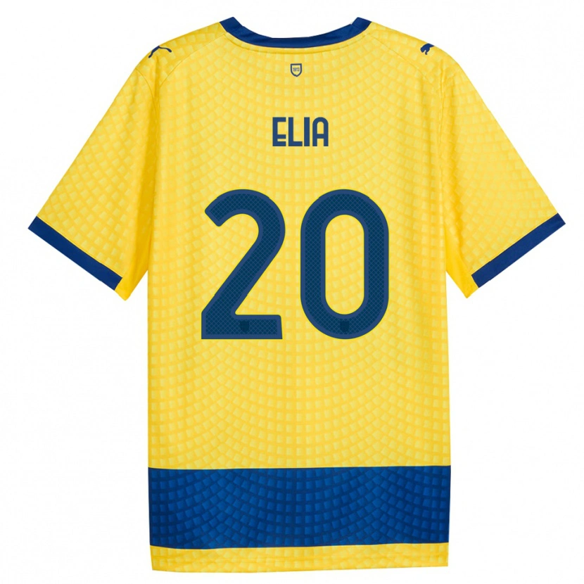 Danxen Kvinder Alessandro Elia #20 Gul Blå Sort Udebane Spillertrøjer 2026/27 Trøje T-Shirt