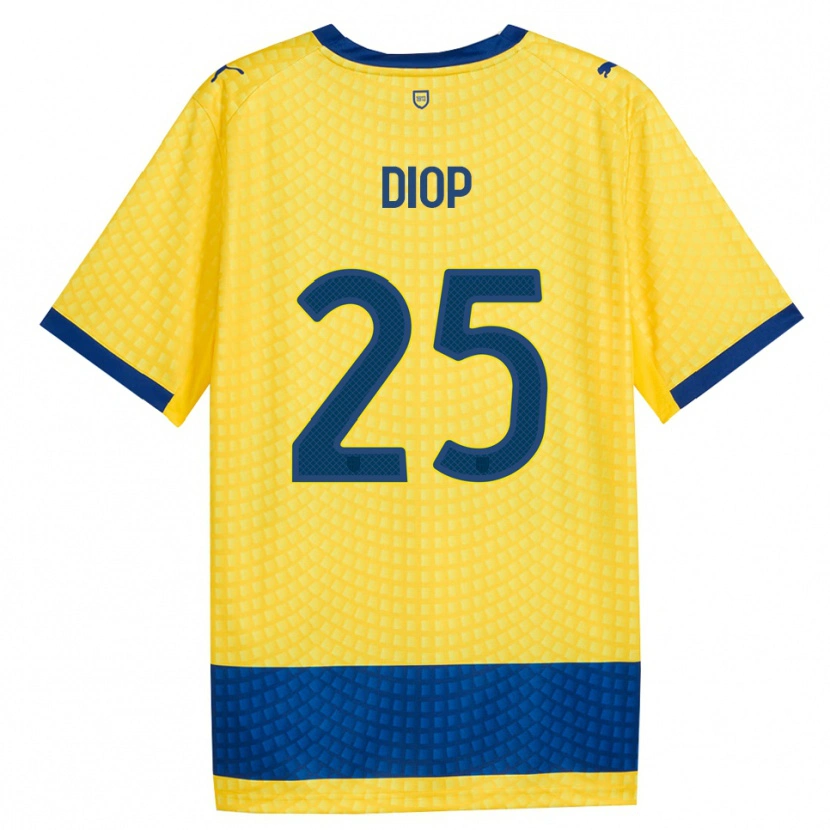 Danxen Kvinder Doro Diop #25 Gul Blå Sort Udebane Spillertrøjer 2026/27 Trøje T-Shirt