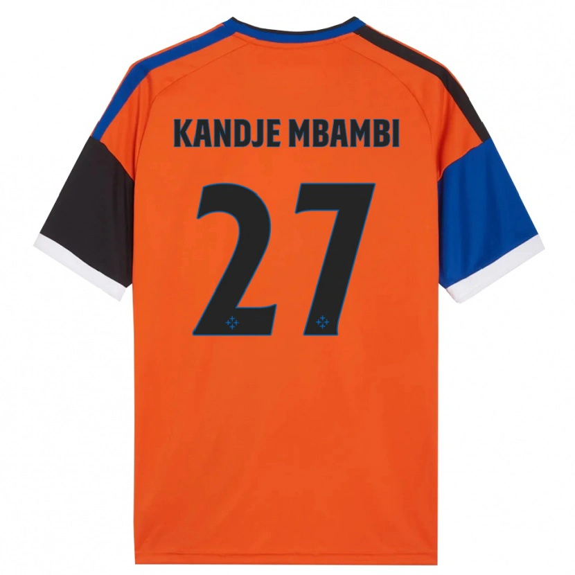 Danxen Kvinder Jeremy Mbambi #27 Orange Blå Sort Hvid Udebane Spillertrøjer 2026/27 Trøje T-Shirt