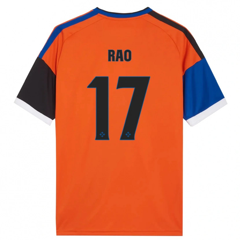 Danxen Kvinder Emanuele Rao #17 Orange Blå Sort Hvid Udebane Spillertrøjer 2026/27 Trøje T-Shirt