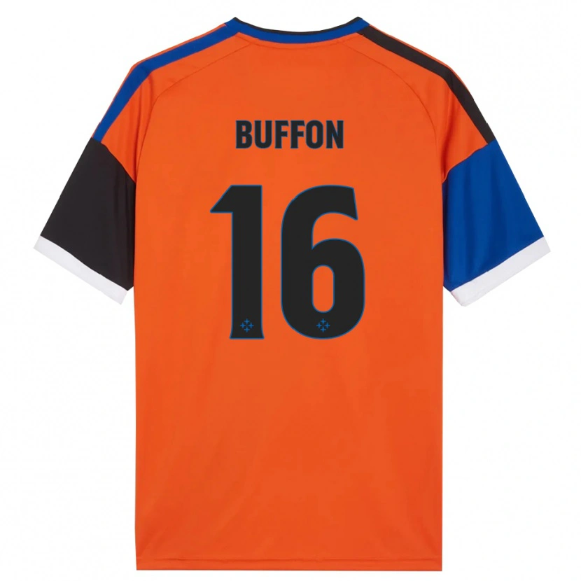 Danxen Kvinder Louis Buffon #16 Orange Blå Sort Hvid Udebane Spillertrøjer 2026/27 Trøje T-Shirt
