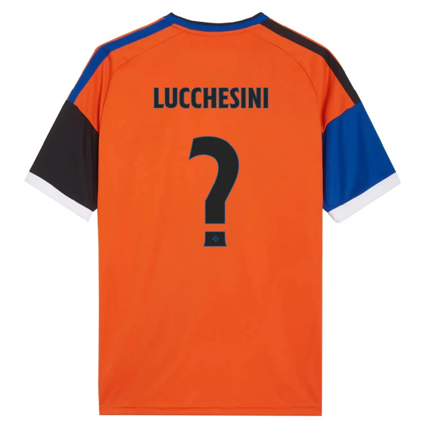 Danxen Kvinder Francesco Lucchesini #0 Orange Blå Sort Hvid Udebane Spillertrøjer 2026/27 Trøje T-Shirt