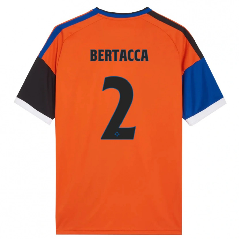 Danxen Kvinder Samuele Bertacca #2 Orange Blå Sort Hvid Udebane Spillertrøjer 2026/27 Trøje T-Shirt