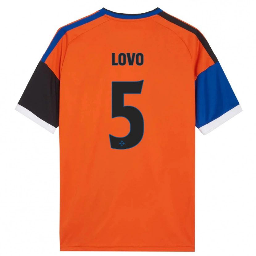 Danxen Kvinder Pietro Lovo #5 Orange Blå Sort Hvid Udebane Spillertrøjer 2026/27 Trøje T-Shirt
