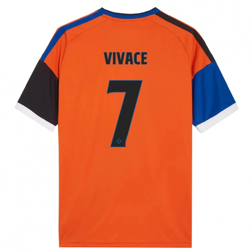 Danxen Kvinder Cristian Vivace #7 Orange Blå Sort Hvid Udebane Spillertrøjer 2026/27 Trøje T-Shirt