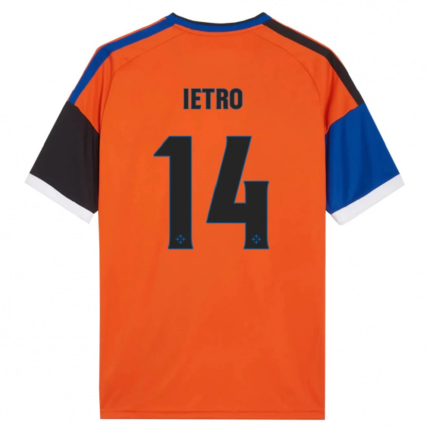 Danxen Kvinder Alessandro Ietro #14 Orange Blå Sort Hvid Udebane Spillertrøjer 2026/27 Trøje T-Shirt