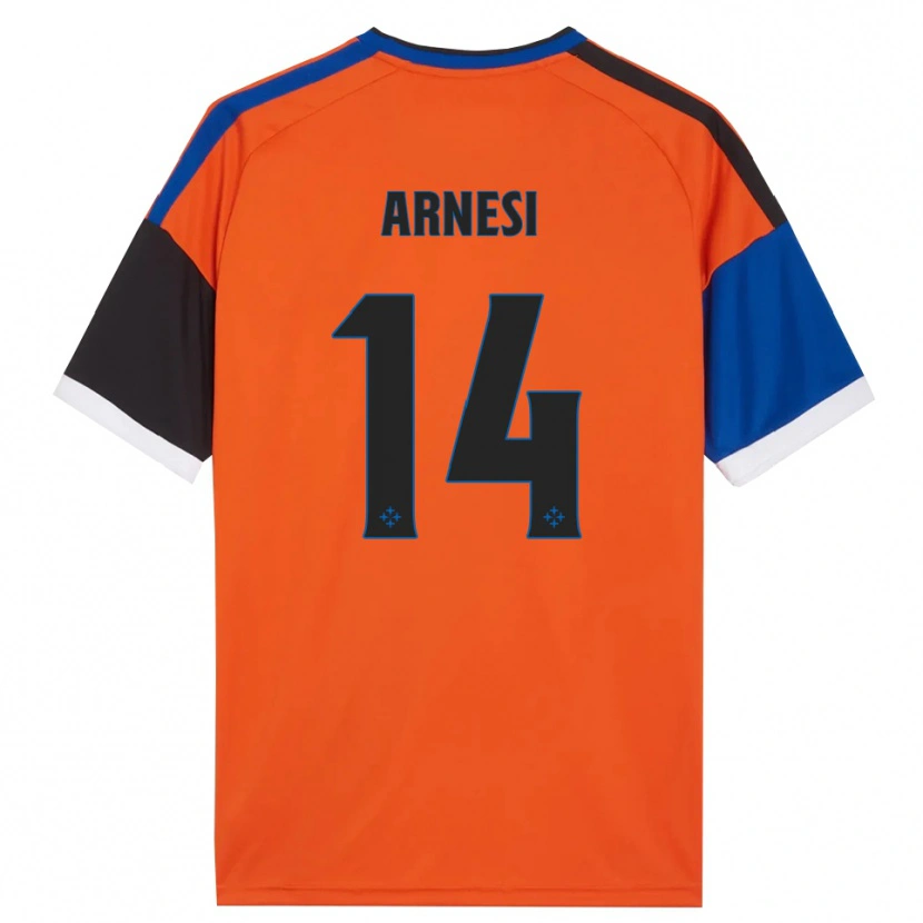 Danxen Kvinder Lorenzo Arnesi #14 Orange Blå Sort Hvid Udebane Spillertrøjer 2026/27 Trøje T-Shirt