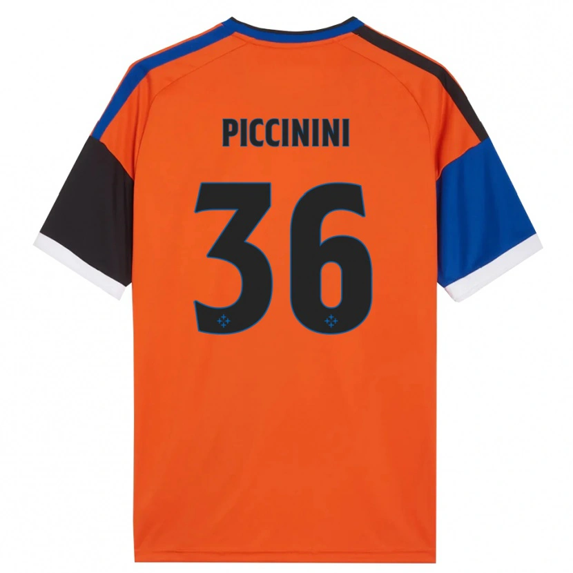 Danxen Kvinder Gabriele Piccinini #36 Orange Blå Sort Hvid Udebane Spillertrøjer 2026/27 Trøje T-Shirt