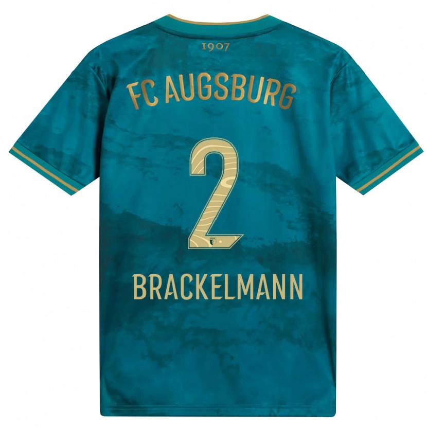 Danxen Kvinder Calvin Brackelmann #2 Grøn Brun Udebane Spillertrøjer 2026/27 Trøje T-Shirt