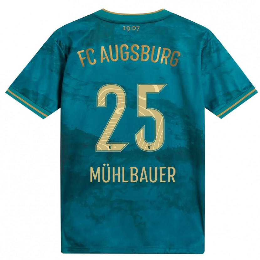 Danxen Kvinder Simon Mühlbauer #25 Grøn Brun Udebane Spillertrøjer 2026/27 Trøje T-Shirt