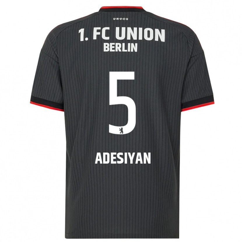 Danxen Kvinder Olufemi Adesiyan #5 Sort Hvid Rød Udebane Spillertrøjer 2026/27 Trøje T-Shirt