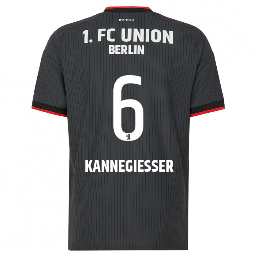 Danxen Kvinder Tom Kannegießer #6 Sort Hvid Rød Udebane Spillertrøjer 2026/27 Trøje T-Shirt