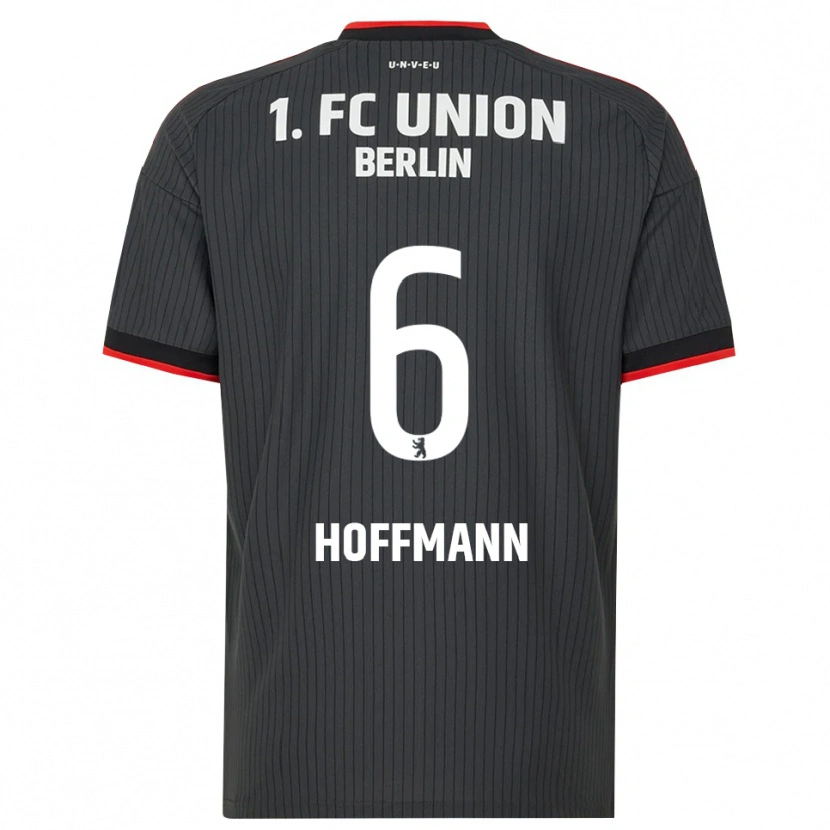 Danxen Kvinder Finn Hoffmann #6 Sort Hvid Rød Udebane Spillertrøjer 2026/27 Trøje T-Shirt