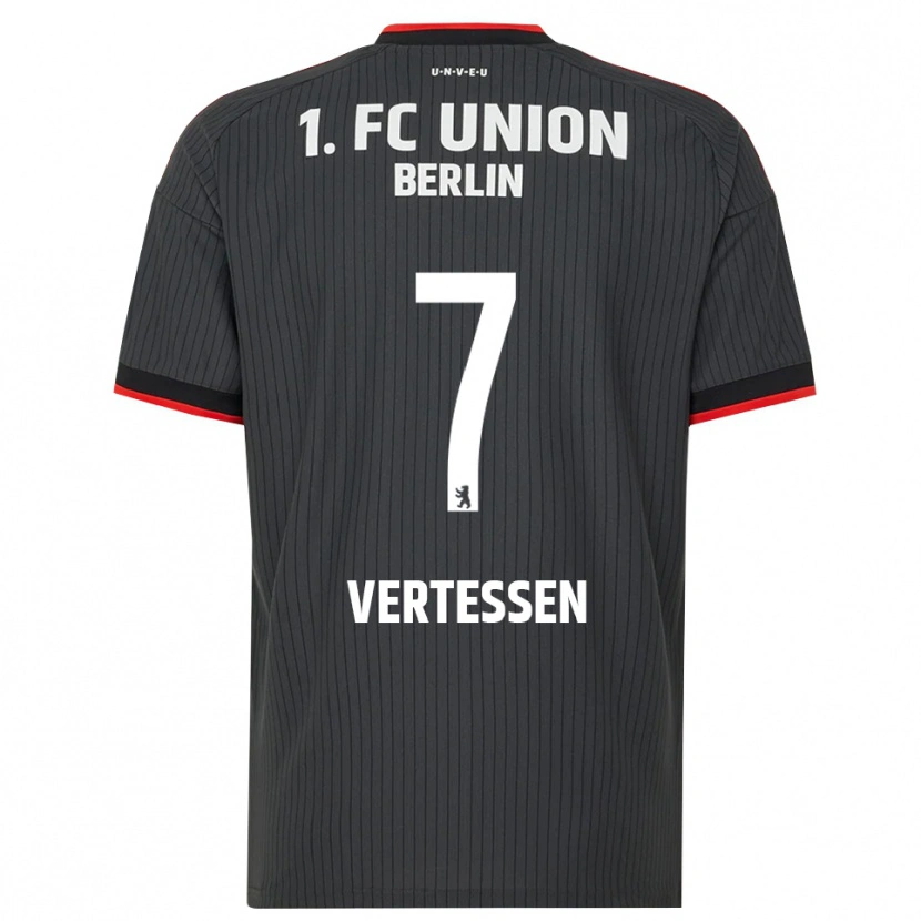 Danxen Kvinder Yorbe Vertessen #7 Sort Hvid Rød Udebane Spillertrøjer 2026/27 Trøje T-Shirt