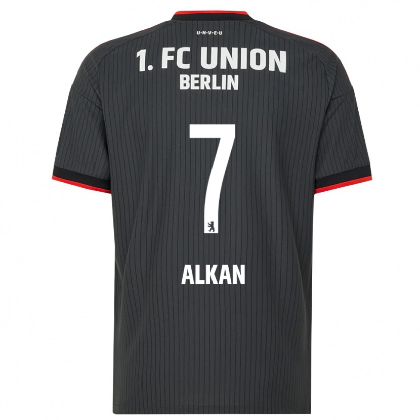 Danxen Kvinder Musa Alkan #7 Sort Hvid Rød Udebane Spillertrøjer 2026/27 Trøje T-Shirt