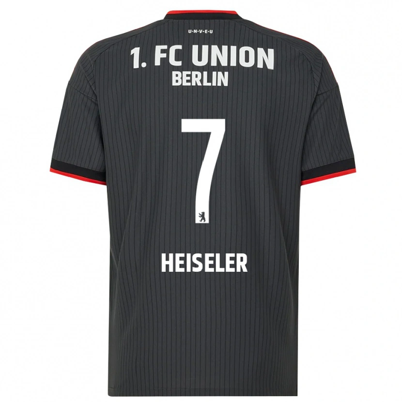 Danxen Kvinder Lisa Heiseler #7 Sort Hvid Rød Udebane Spillertrøjer 2026/27 Trøje T-Shirt