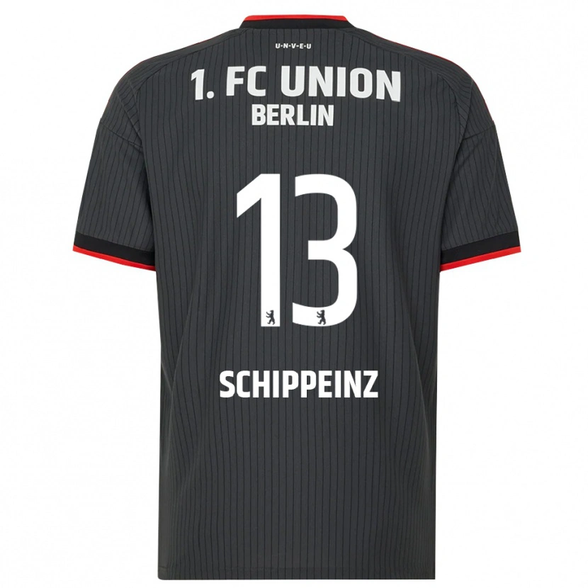 Danxen Kvinder Mark Schippeinz #13 Sort Hvid Rød Udebane Spillertrøjer 2026/27 Trøje T-Shirt