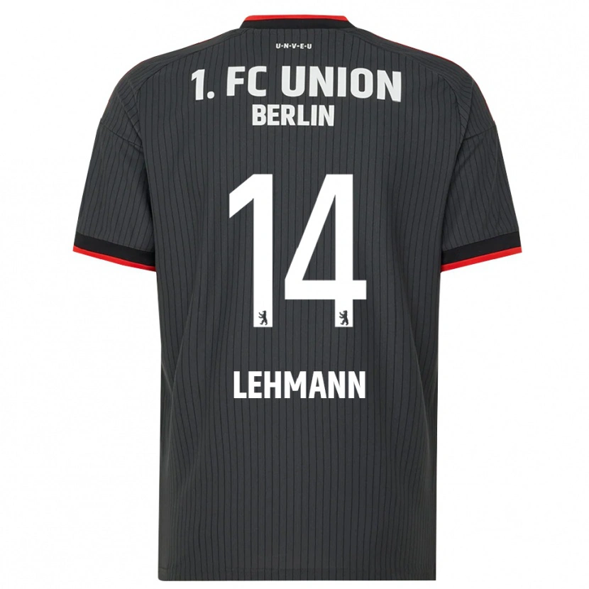 Danxen Kvinder Noah Lehmann #14 Sort Hvid Rød Udebane Spillertrøjer 2026/27 Trøje T-Shirt