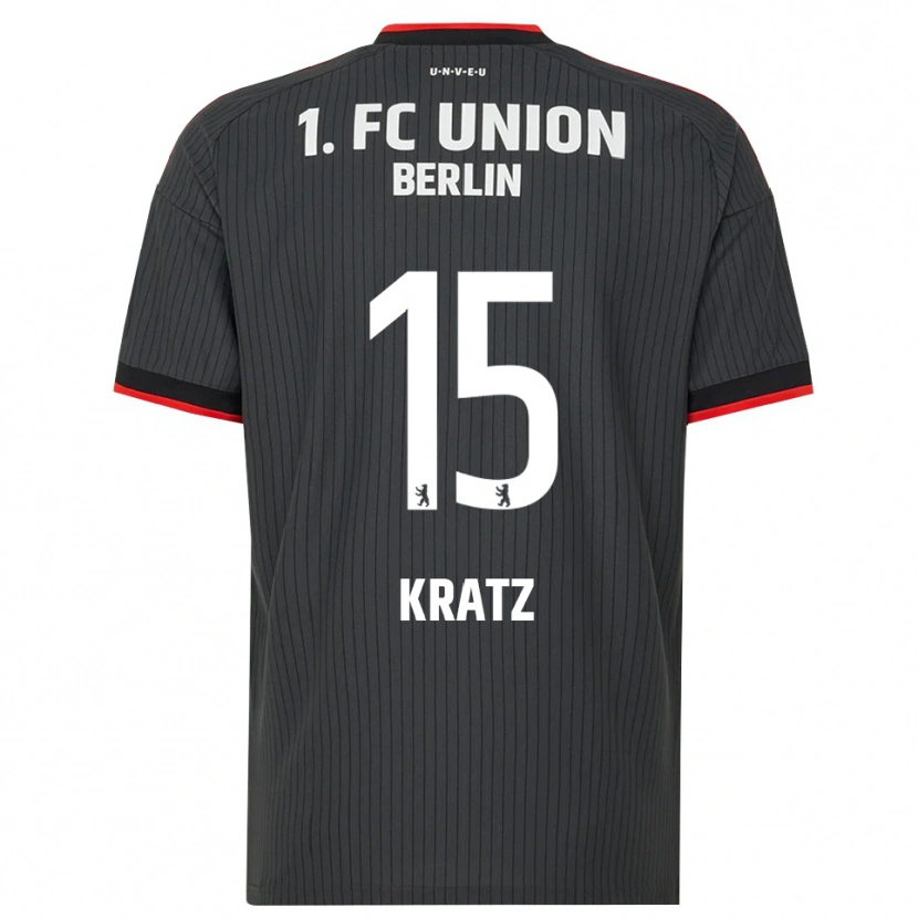 Danxen Kvinder Hannah Kratz #15 Sort Hvid Rød Udebane Spillertrøjer 2026/27 Trøje T-Shirt