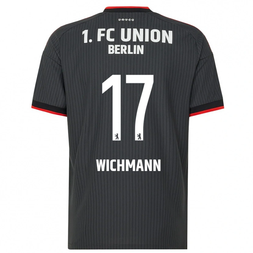 Danxen Kvinder Julius Wichmann #17 Sort Hvid Rød Udebane Spillertrøjer 2026/27 Trøje T-Shirt