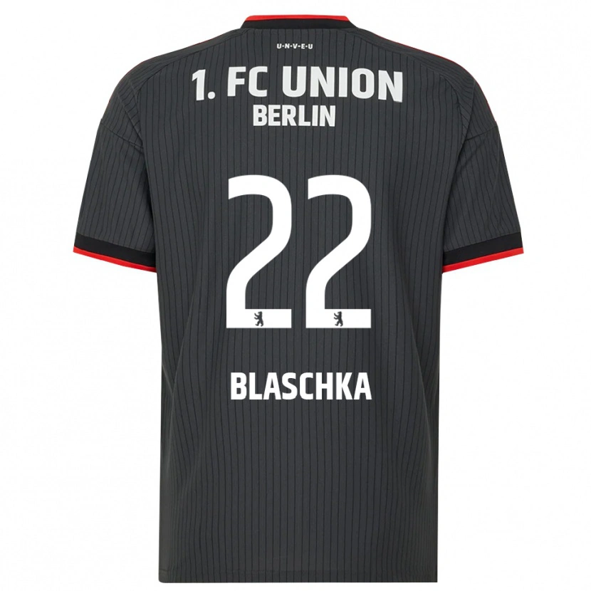 Danxen Kvinder Anouk Blaschka #22 Sort Hvid Rød Udebane Spillertrøjer 2026/27 Trøje T-Shirt