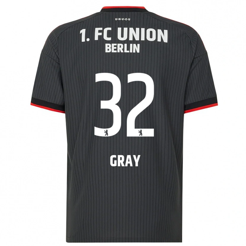 Danxen Kvinder Mekhi Gray #32 Sort Hvid Rød Udebane Spillertrøjer 2026/27 Trøje T-Shirt