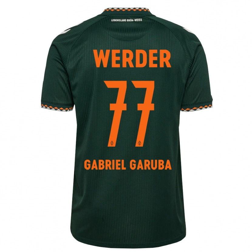 Danxen Kvinder Najib Gabriel Garuba #77 Mørkegrøn Orange Hvid Udebane Spillertrøjer 2026/27 Trøje T-Shirt