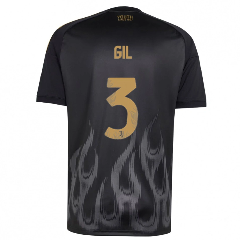 Danxen Kvinder Javier Gil #3 Sort Brun Tredje Sæt Spillertrøjer 2026/27 Trøje T-Shirt