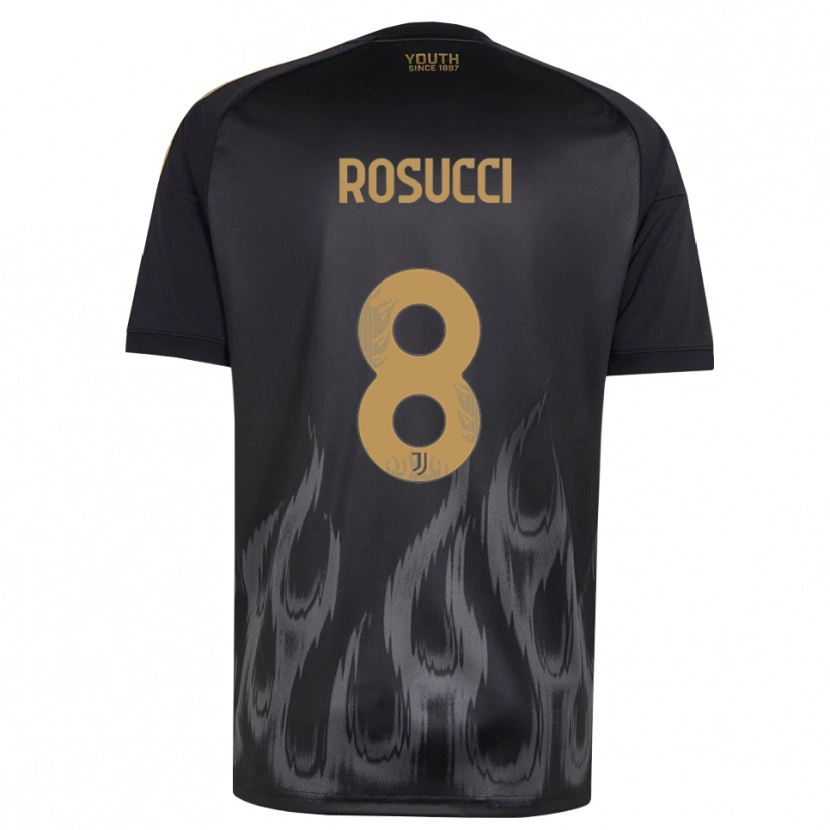 Danxen Kvinder Martina Rosucci #8 Sort Brun Tredje Sæt Spillertrøjer 2026/27 Trøje T-Shirt