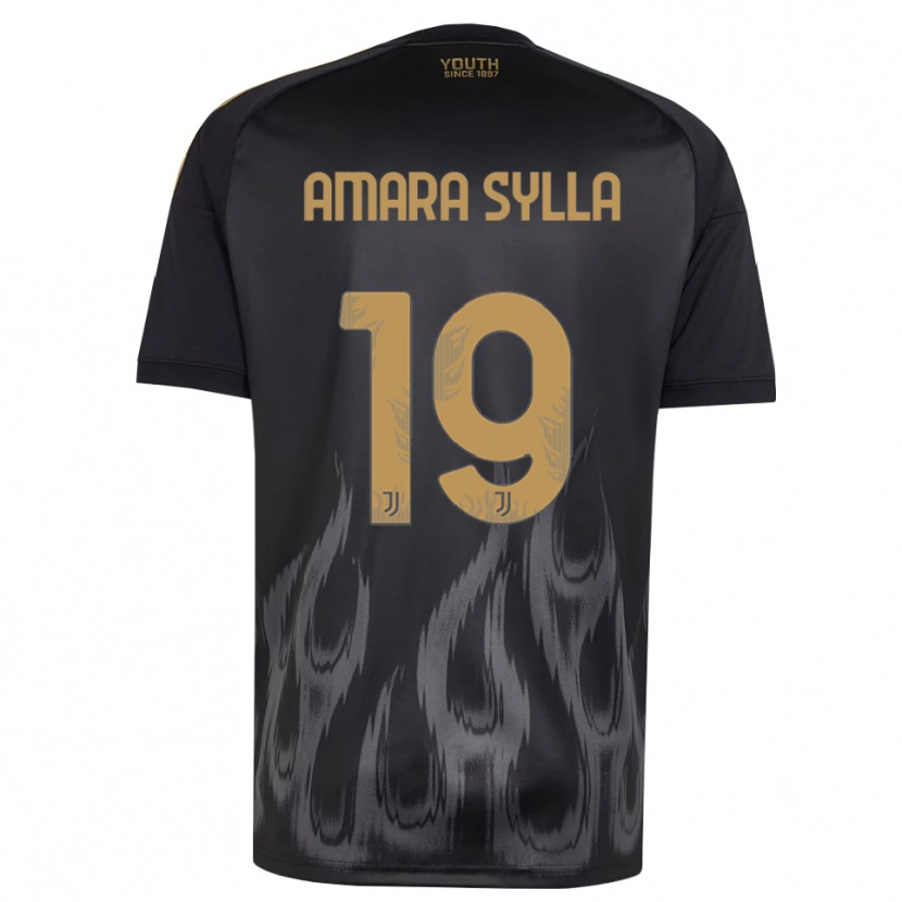 Danxen Kvinder Idris Amara Sylla #19 Sort Brun Tredje Sæt Spillertrøjer 2026/27 Trøje T-Shirt