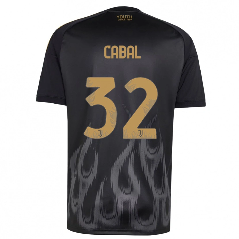 Danxen Kvinder Juan Cabal #32 Sort Brun Tredje Sæt Spillertrøjer 2026/27 Trøje T-Shirt