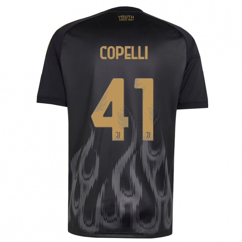 Danxen Kvinder Anna Copelli #41 Sort Brun Tredje Sæt Spillertrøjer 2026/27 Trøje T-Shirt