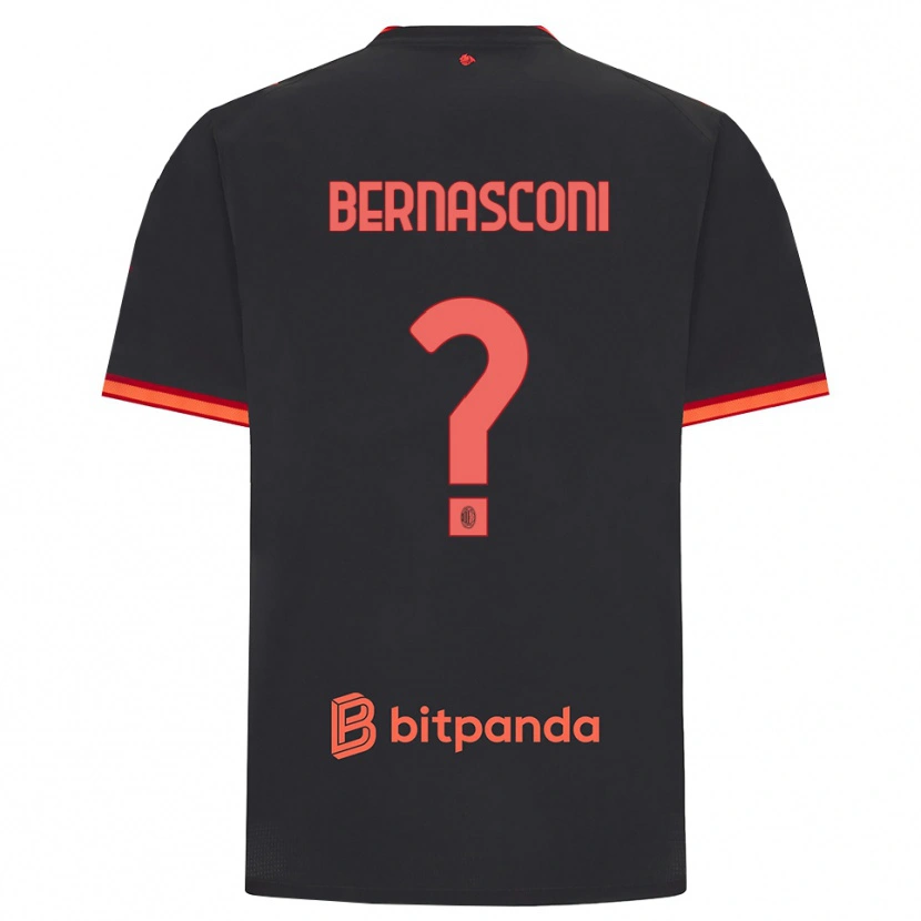 Danxen Kvinder Andrea Bernasconi #0 Sort Rød Tredje Sæt Spillertrøjer 2026/27 Trøje T-Shirt