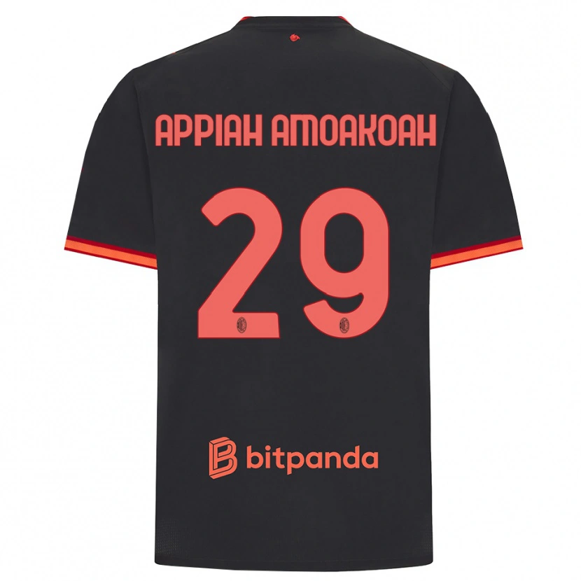 Danxen Kvinder Karen Appiah Amoakoah #29 Sort Rød Tredje Sæt Spillertrøjer 2026/27 Trøje T-Shirt
