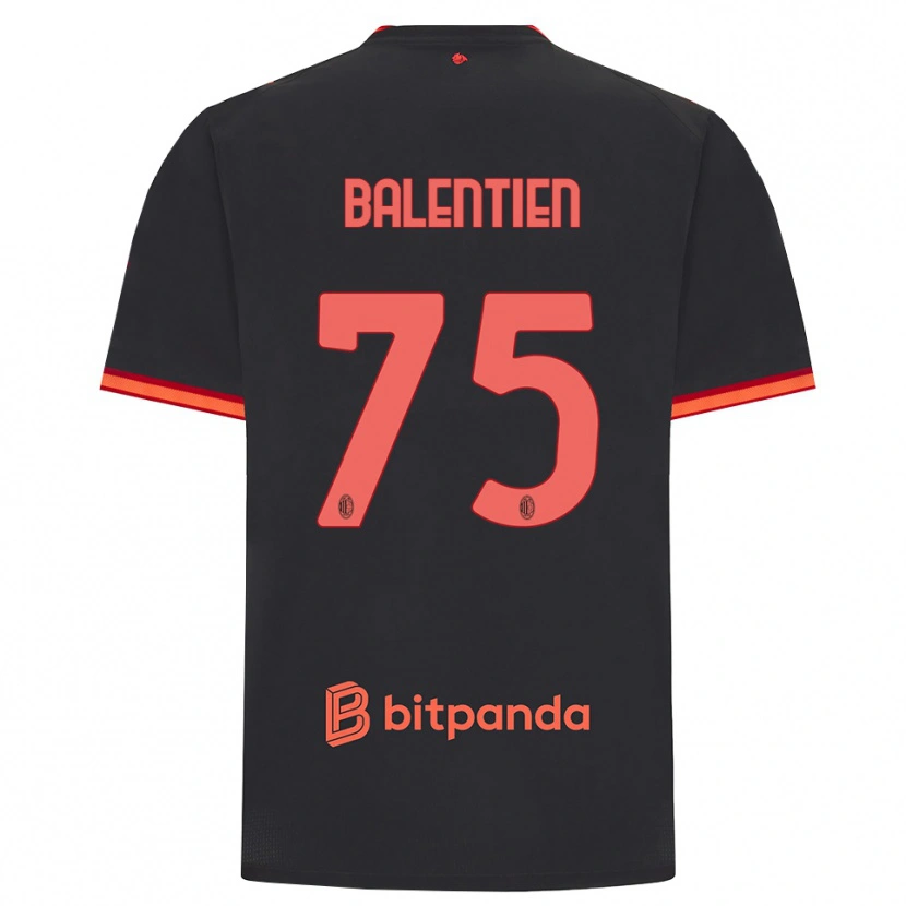 Danxen Kvinder Cheveyo Balentien #75 Sort Rød Tredje Sæt Spillertrøjer 2026/27 Trøje T-Shirt
