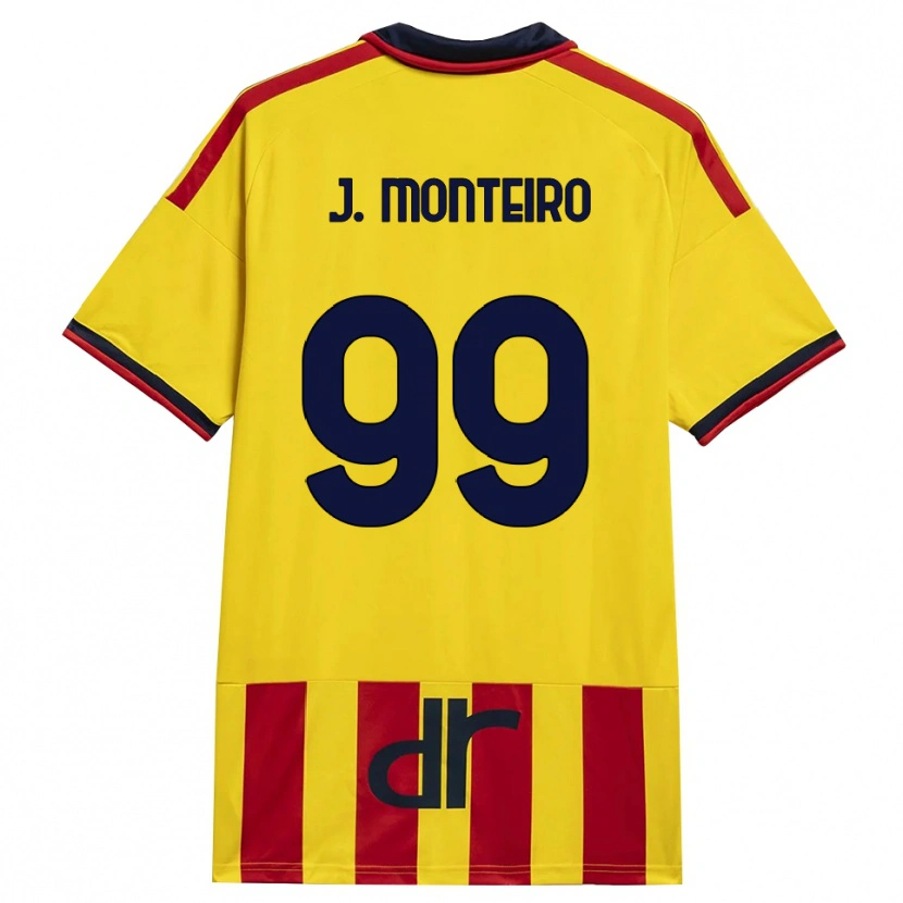 Danxen Kvinder Joël Monteiro #99 Gul Rød Hjemmebane Spillertrøjer 2026/27 Trøje T-Shirt