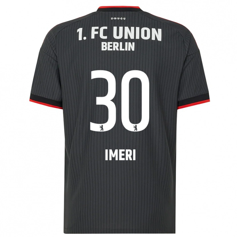 Danxen Kvinder Kastriot Imeri #30 Sort Hvid Rød Udebane Spillertrøjer 2026/27 Trøje T-Shirt