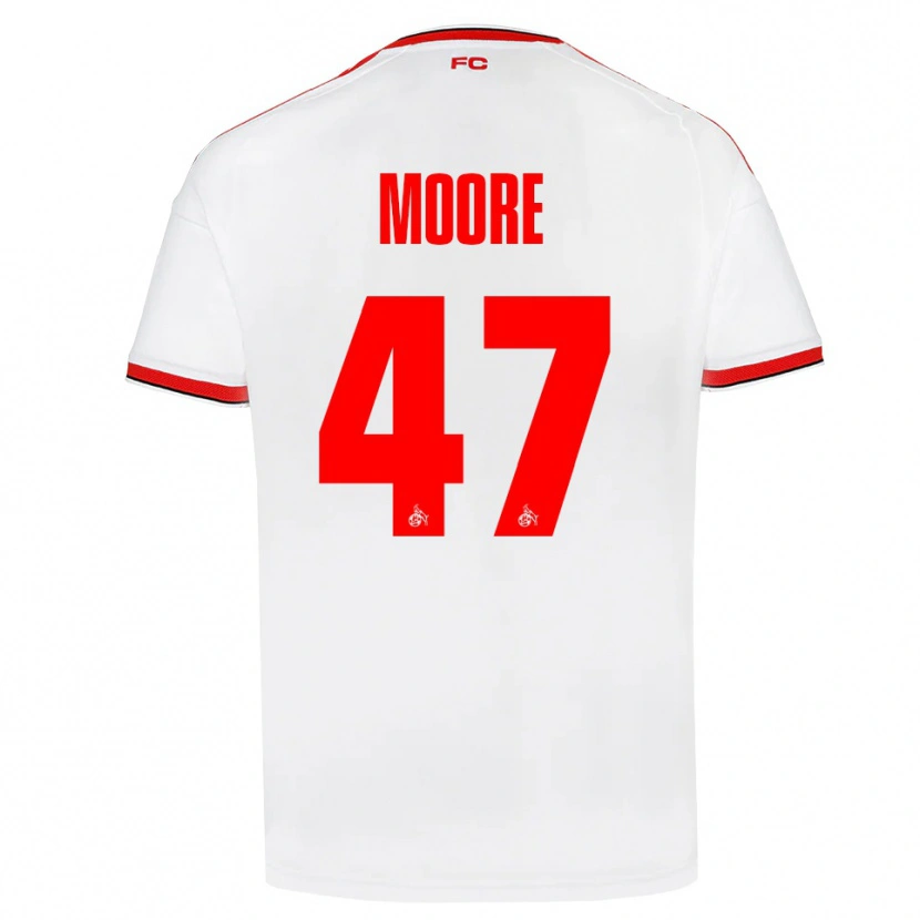 Danxen Børn Mikey Moore #47 Hvid Rød Sort Hjemmebane Spillertrøjer 2026/27 Trøje T-Shirt