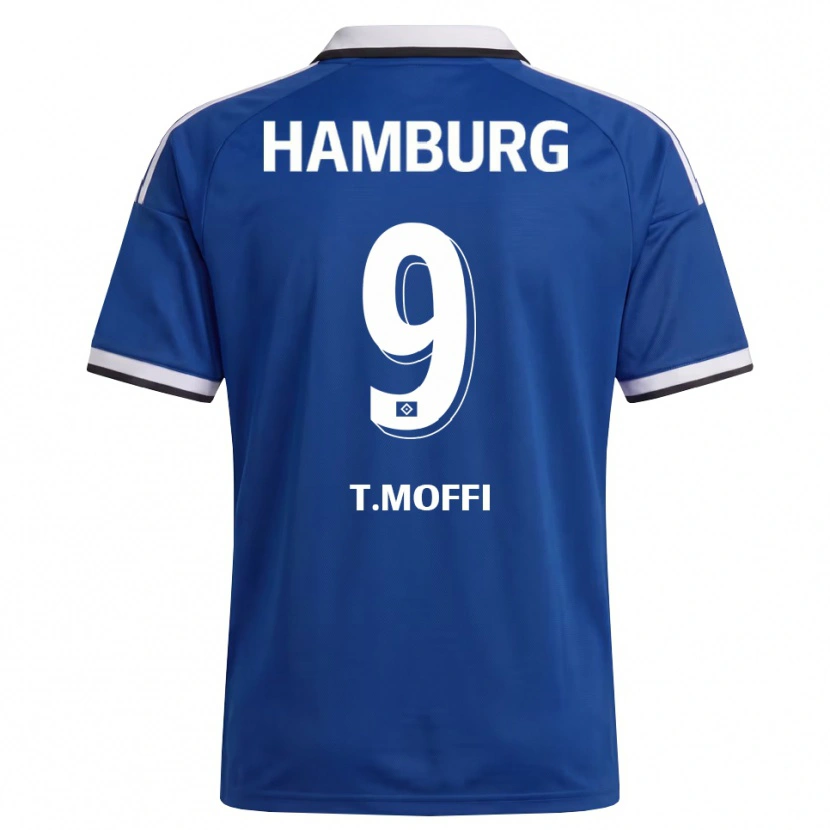 Danxen Børn Terem Moffi #9 Hvid Blå Udebane Spillertrøjer 2026/27 Trøje T-Shirt