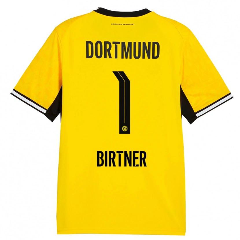 Danxen Børn Bennet Birtner #1 Gul Sort Hvid Hjemmebane Spillertrøjer 2026/27 Trøje T-Shirt
