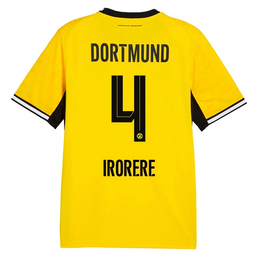 Danxen Børn Felix Irorere #4 Gul Sort Hvid Hjemmebane Spillertrøjer 2026/27 Trøje T-Shirt