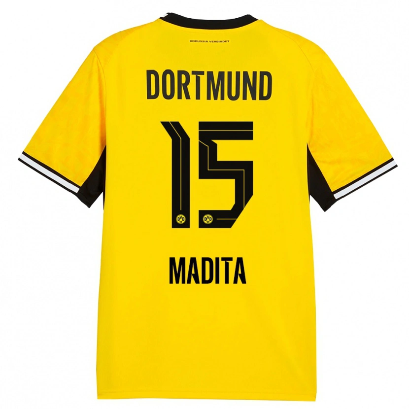 Danxen Børn Kohorst Madita #15 Gul Sort Hvid Hjemmebane Spillertrøjer 2026/27 Trøje T-Shirt