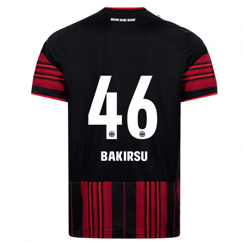 Danxen Børn Hüseyin Bakirsu #46 Sort Rød Hvid Hjemmebane Spillertrøjer 2026/27 Trøje T-Shirt