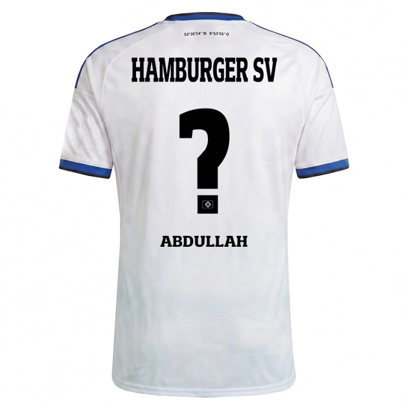 Danxen Børn Majeed Salo Abdullah #0 Hvid Sort Blå Hjemmebane Spillertrøjer 2026/27 Trøje T-Shirt
