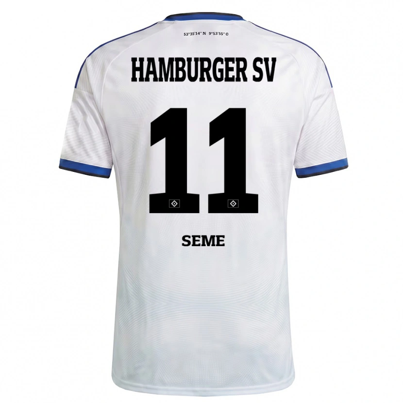 Danxen Børn Anna-Katharina Seme #11 Hvid Sort Blå Hjemmebane Spillertrøjer 2026/27 Trøje T-Shirt
