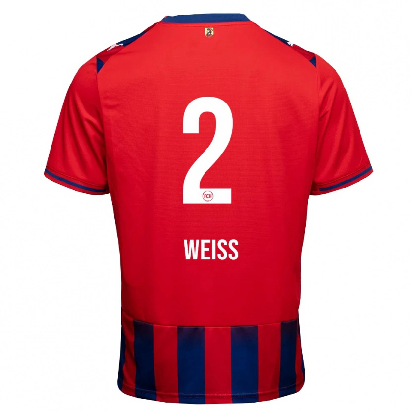 Danxen Børn Philipp Weiß #2 Kongelig Blå Hvid Rød Hjemmebane Spillertrøjer 2026/27 Trøje T-Shirt