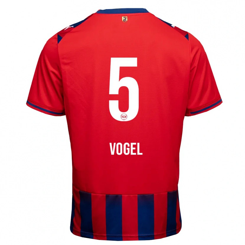 Danxen Børn Maximilian Vogel #5 Kongelig Blå Hvid Rød Hjemmebane Spillertrøjer 2026/27 Trøje T-Shirt