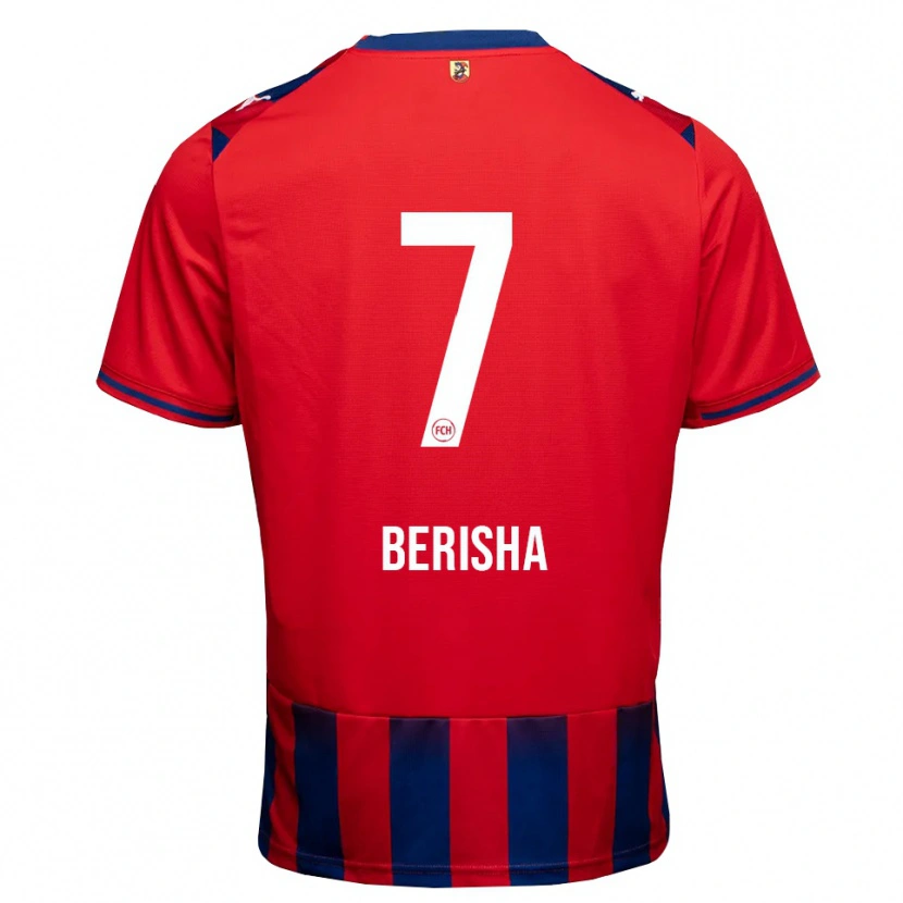 Danxen Børn Imran Berisha #7 Kongelig Blå Hvid Rød Hjemmebane Spillertrøjer 2026/27 Trøje T-Shirt