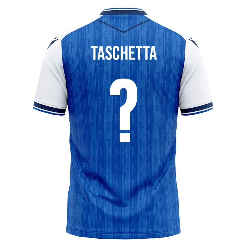 Danxen Børn Vincenzo Taschetta #0 Kongelig Blå Hvid Hjemmebane Spillertrøjer 2026/27 Trøje T-Shirt